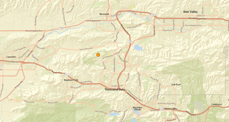 3.6 magnitude earthquake strikes Thousand Oaks