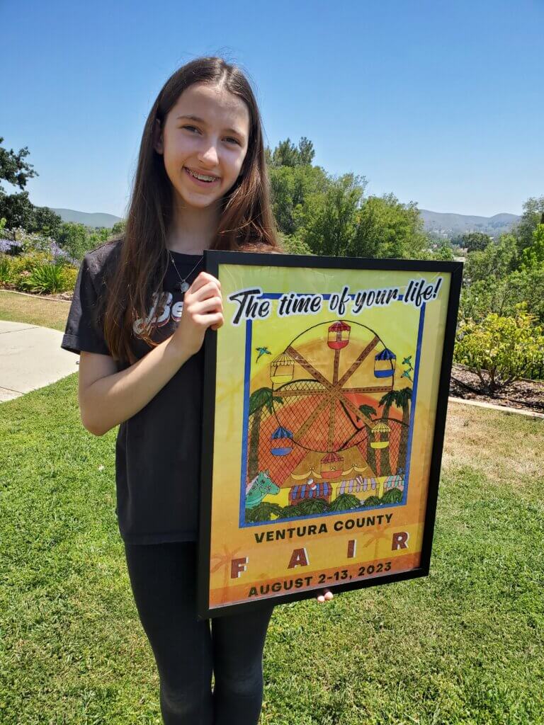 Westlake Village Girl Takes Top Honors for Ventura County Fair Poster Contest